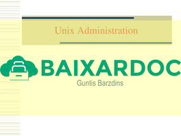 Unix Administration
