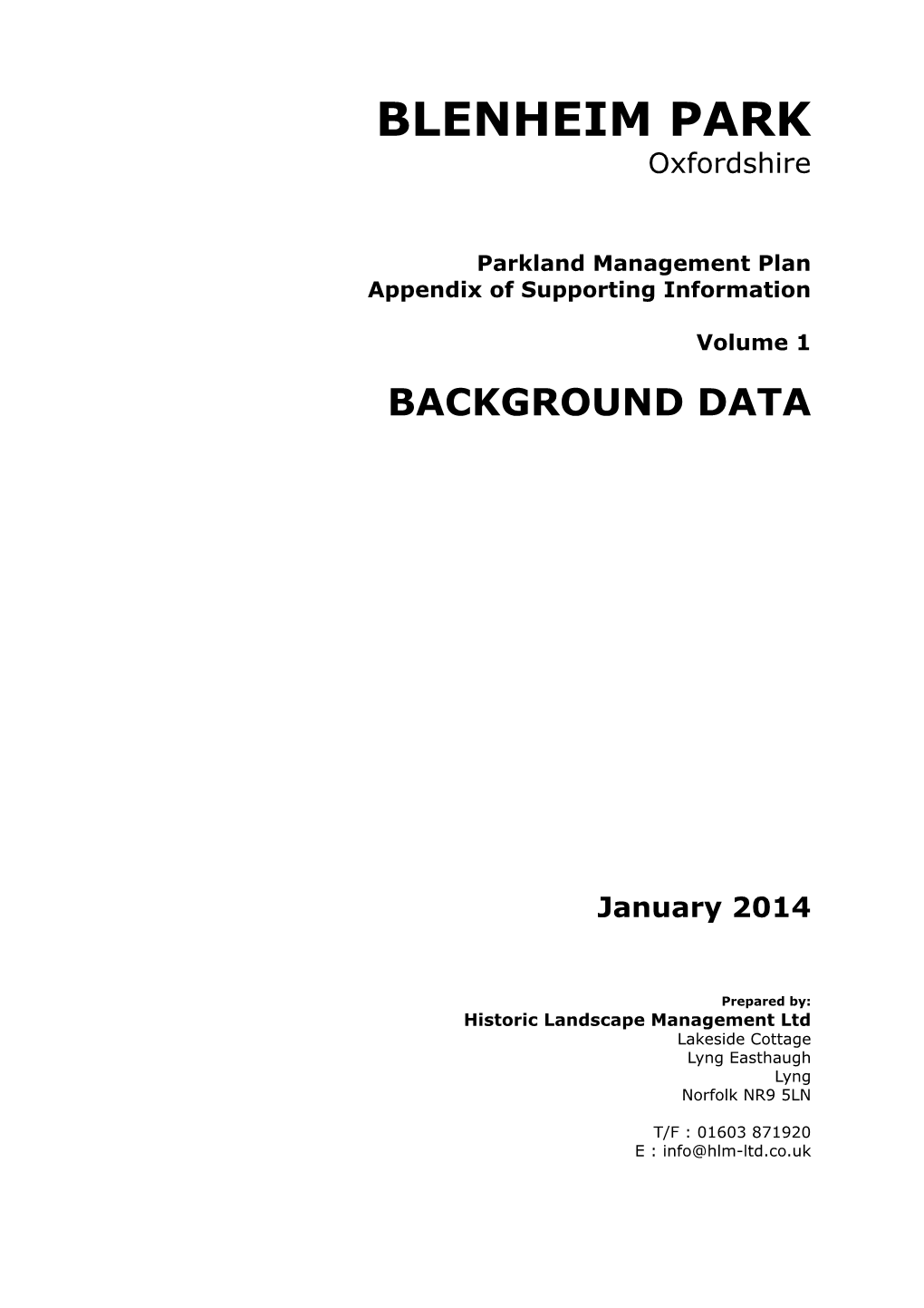 Background Data