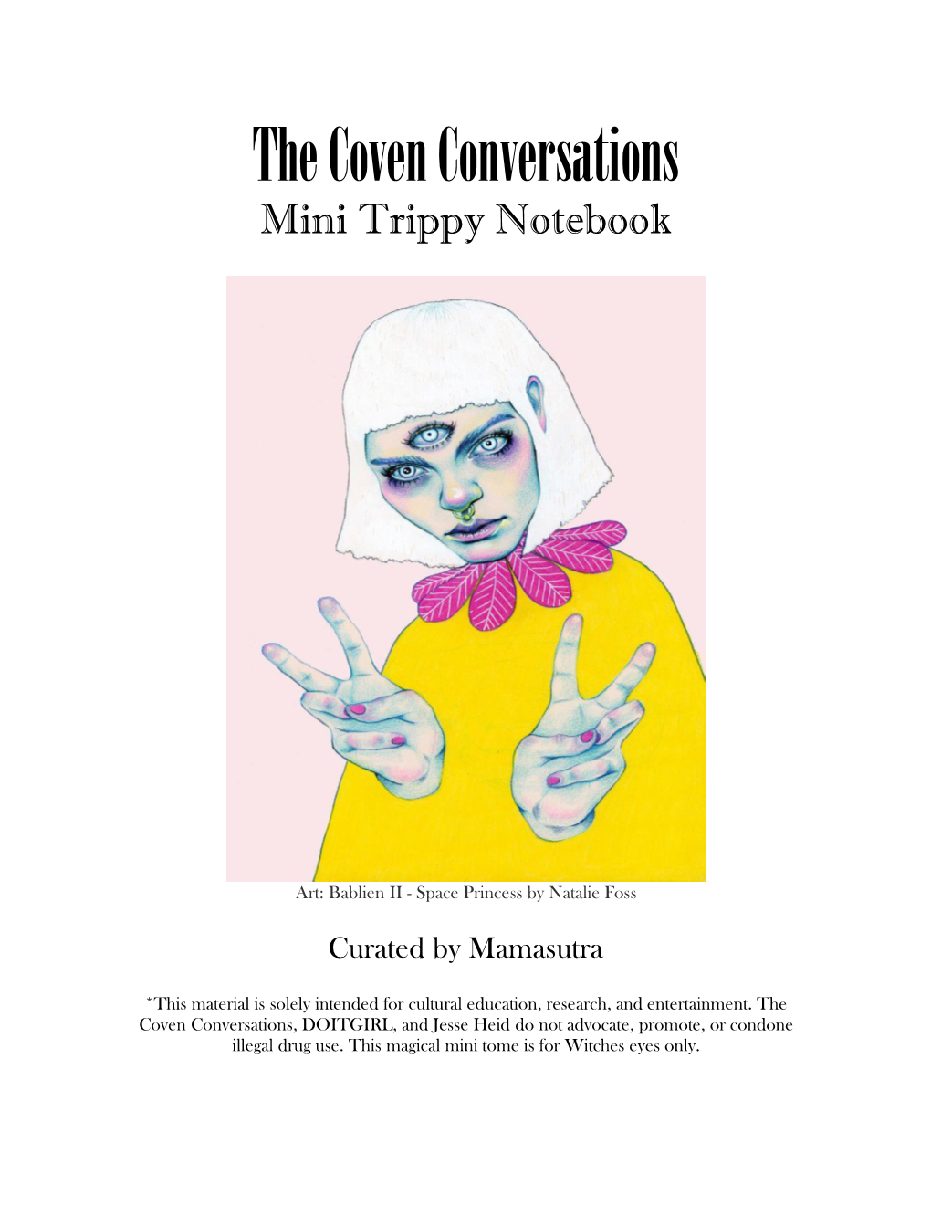 The Coven Conversations Mini Trippy Notebook