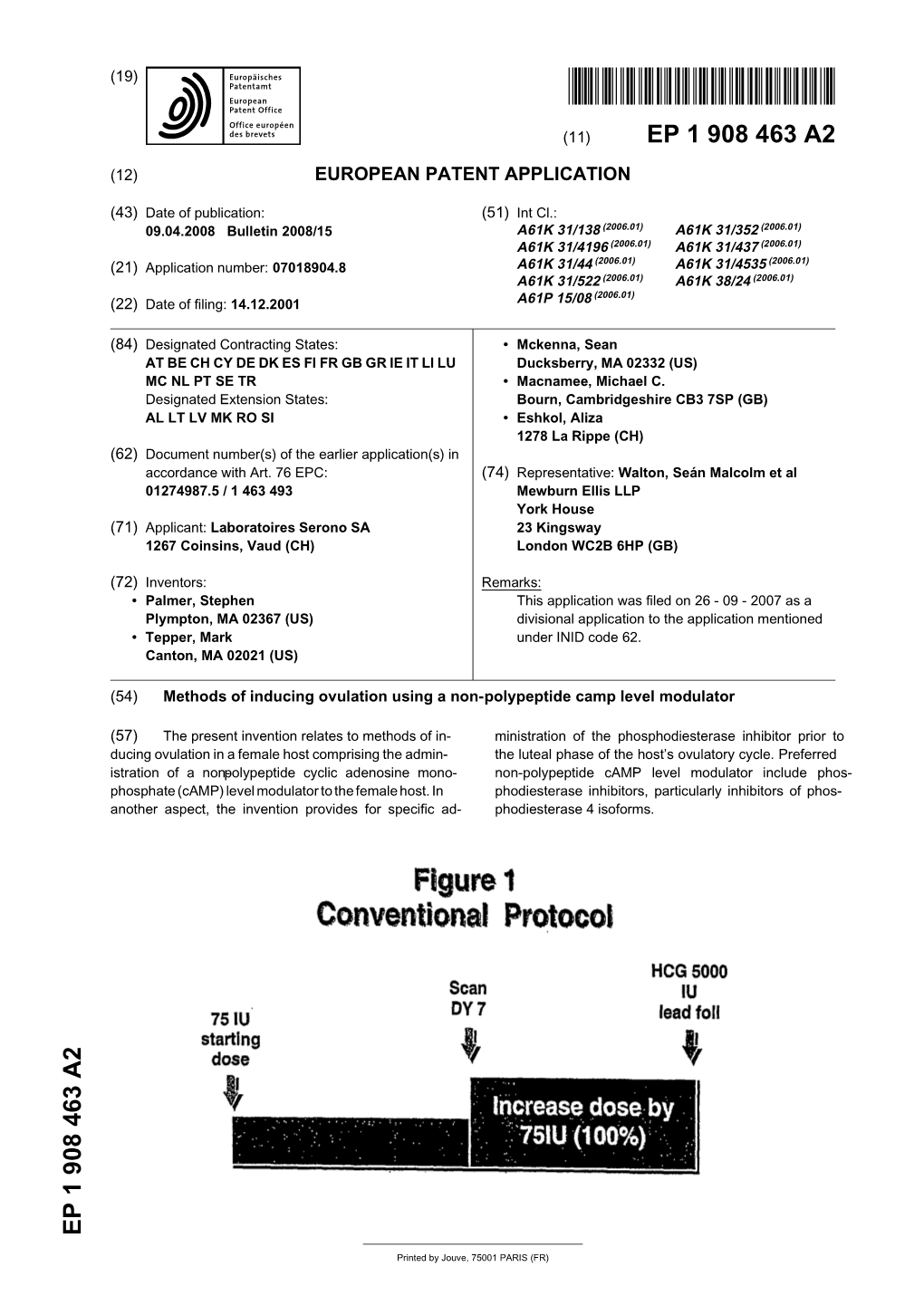 Methods of Inducing Ovulation Using a Non-Polypeptide Camp Level Modulator