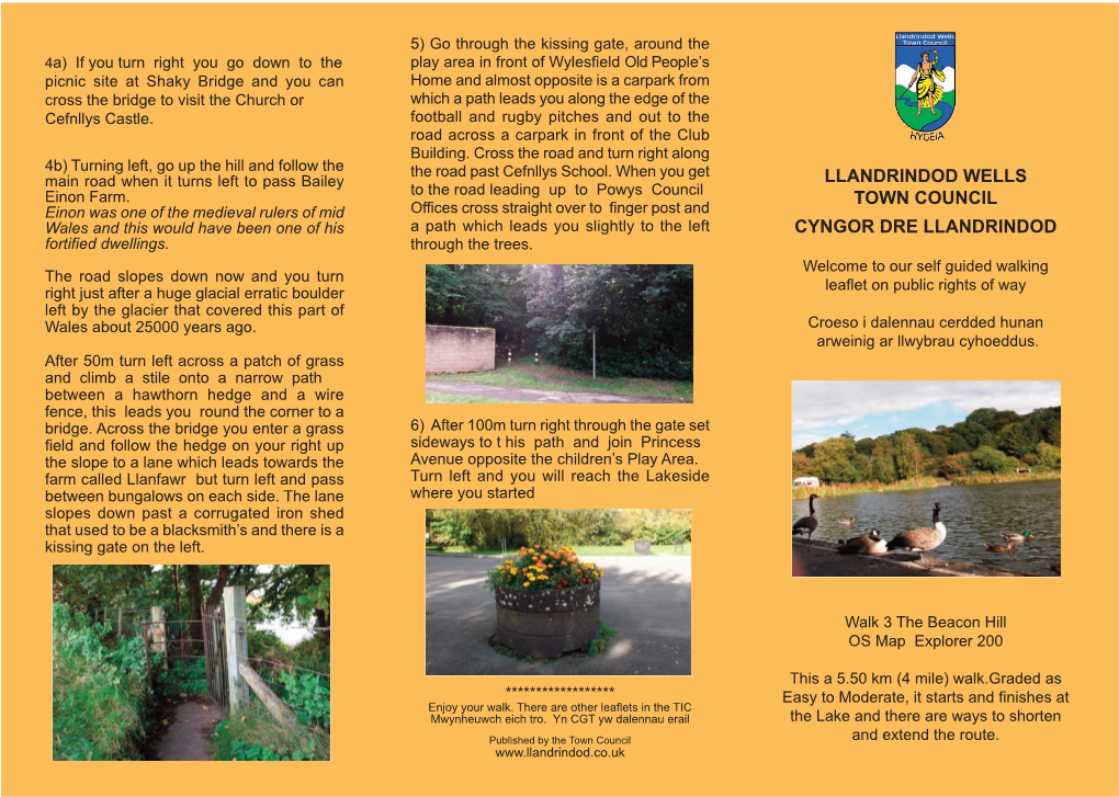 Town Council Walking Leaflets Layout 5