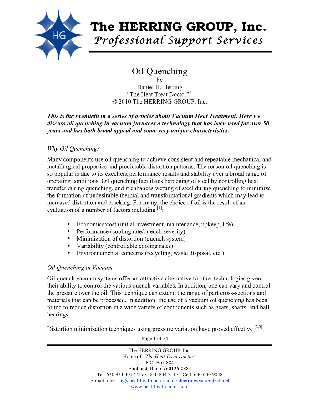 Oil Quenching Systems Rev 3