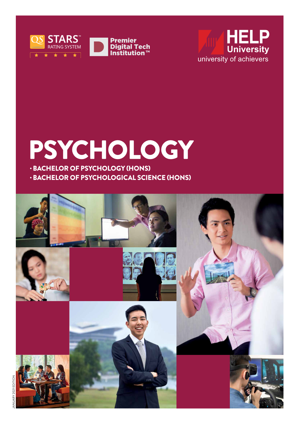 Psychology · Bachelor of Psychology (Hons) · Bachelor of Psychological Science (Hons) January 2021 Edition 2021 January Message from the Dean