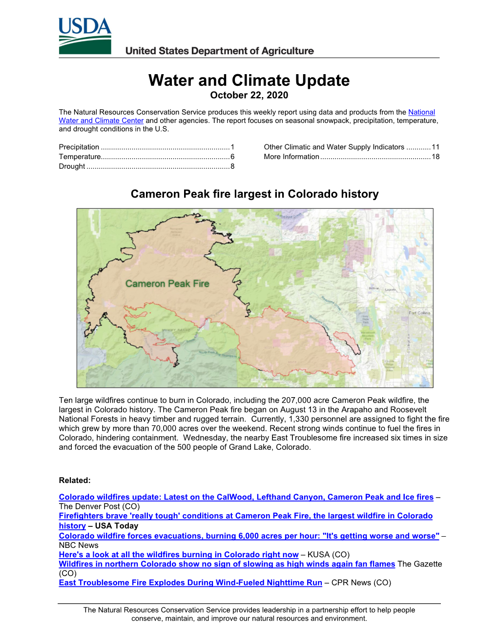 Water & Climate Update