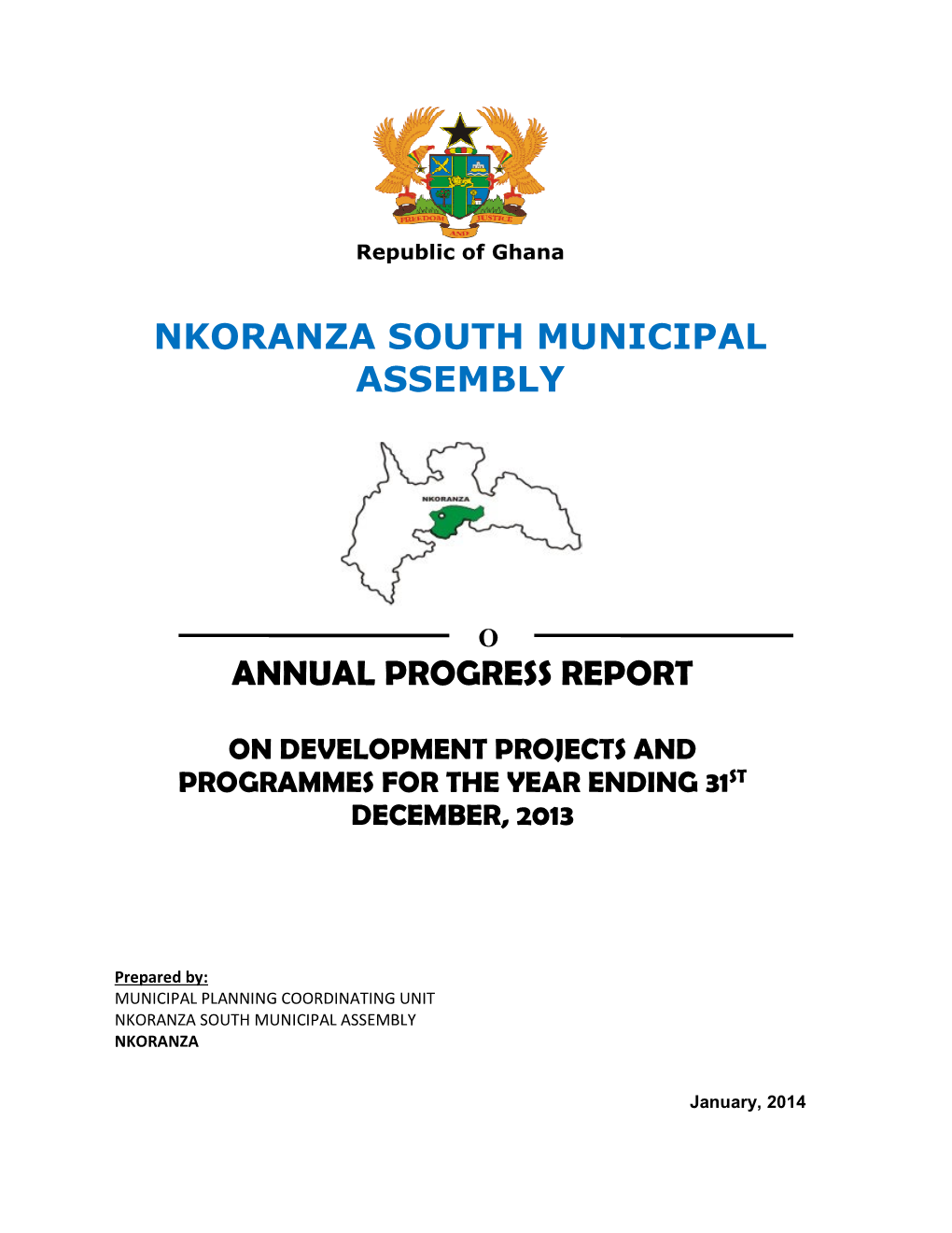 Nkoranza South Municipal Assembly Annual