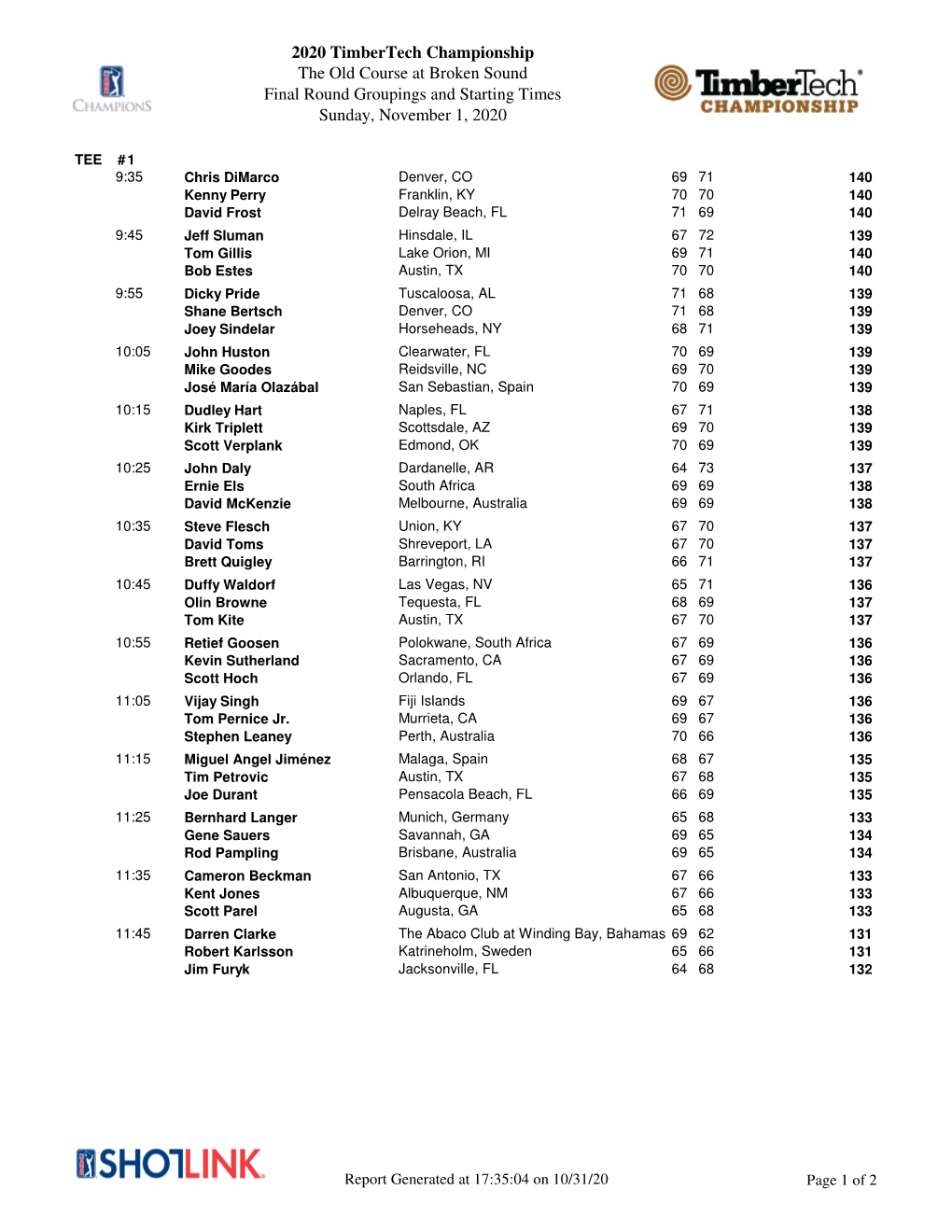 Sunday Pairings