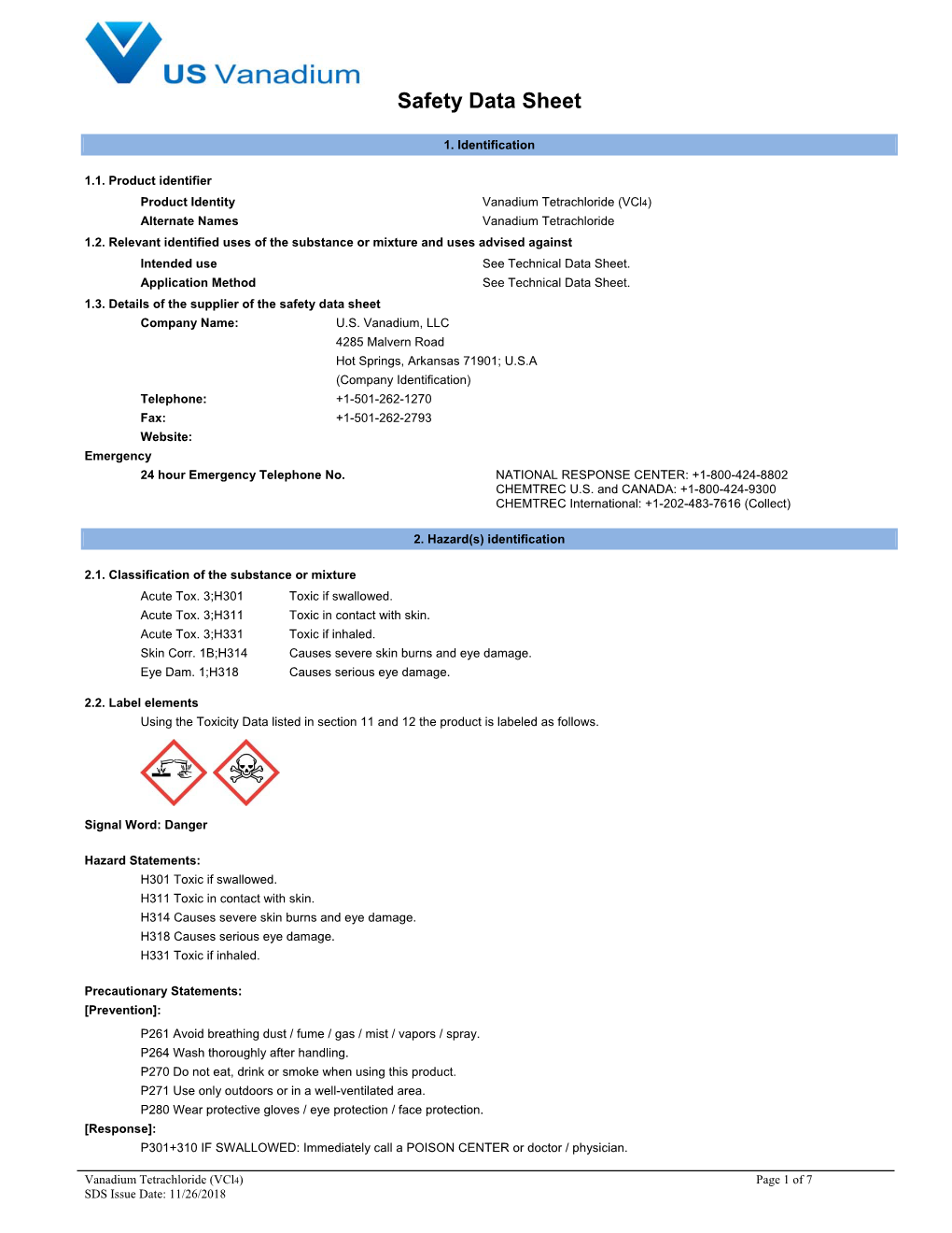 Safety Data Sheet