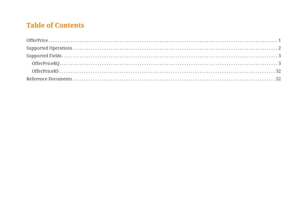 Table of Contents