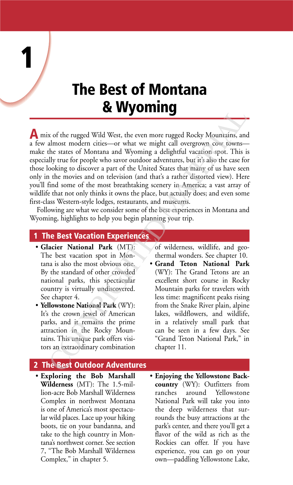 The Best of Montana & Wyoming