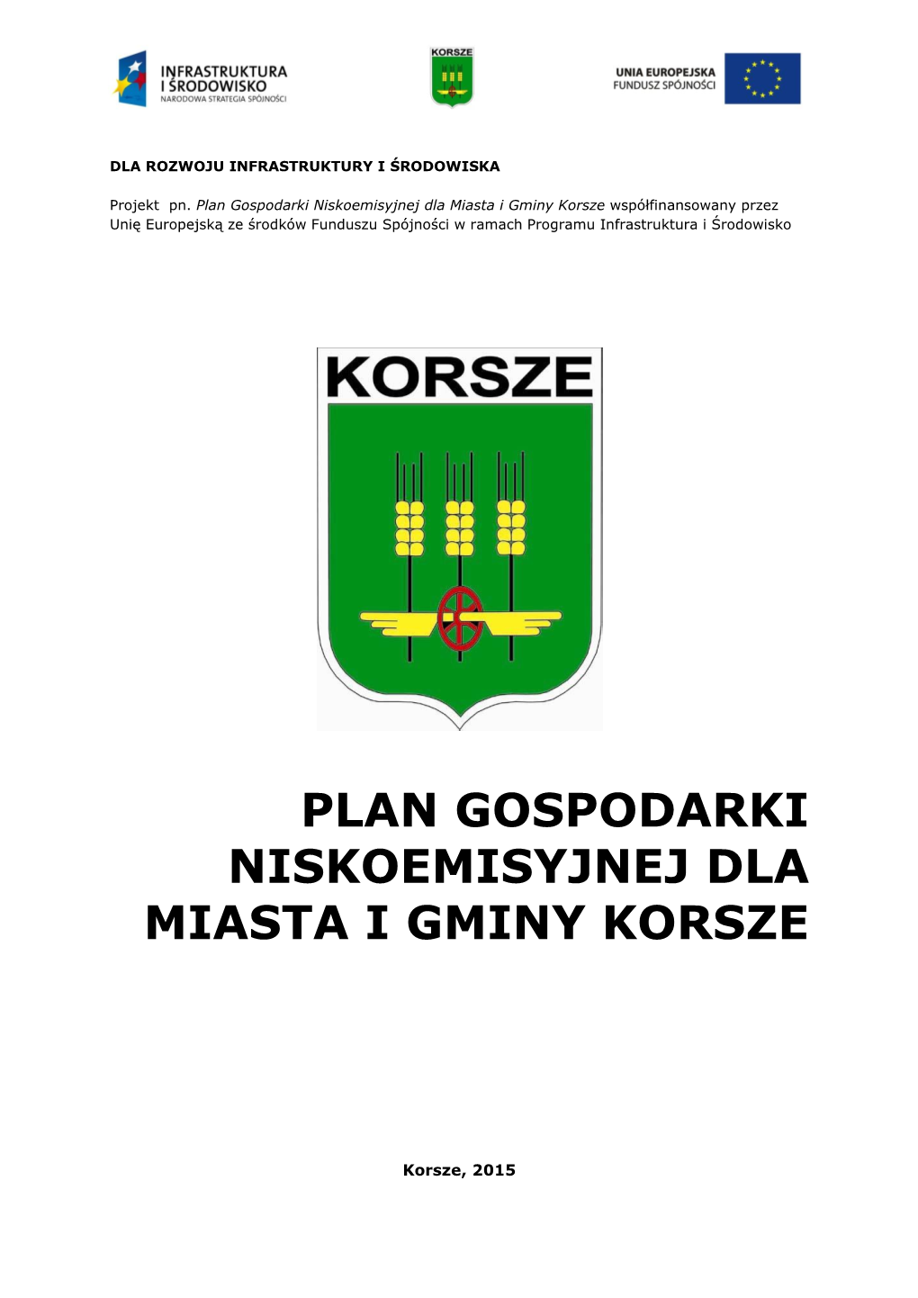 Plan Gospodarki Niskoemisyjnej Gminy Korsze