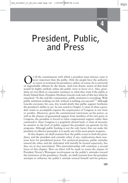 President, Public, and Press