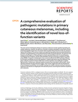 A Comprehensive Evaluation of Pathogenic Mutations in Primary