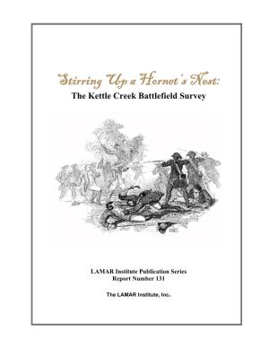 The Kettle Creek Battlefield Survey