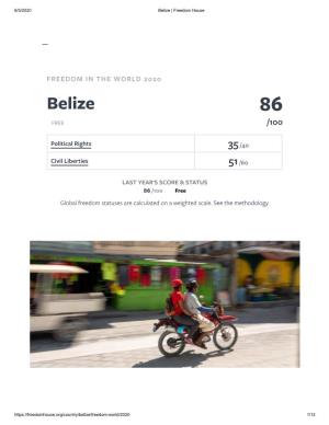 Belize | Freedom House