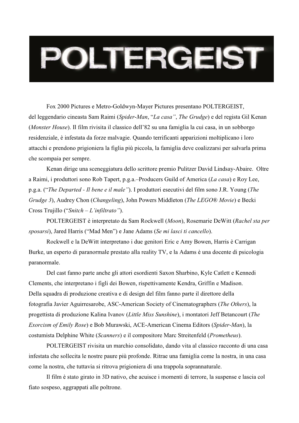 Poltergeist Pressbook.Pdf