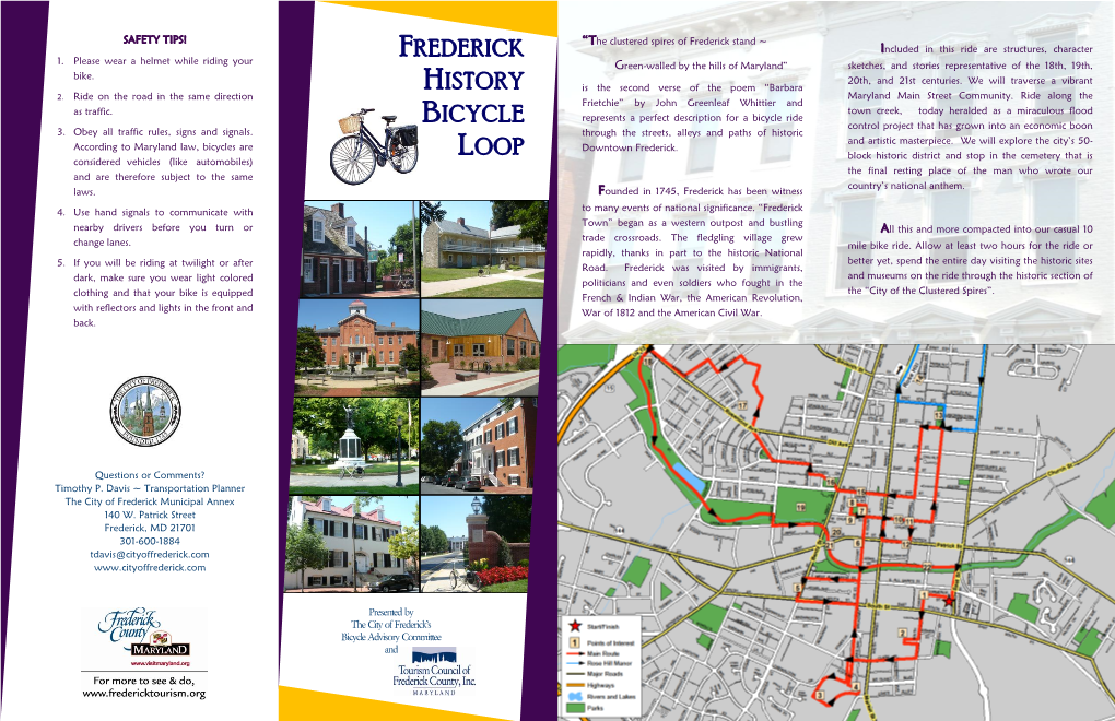 Frederick History Bicycle Loop