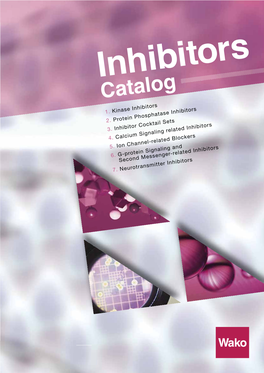 2014 Inhibitors Catalogue Low Res.Pdf