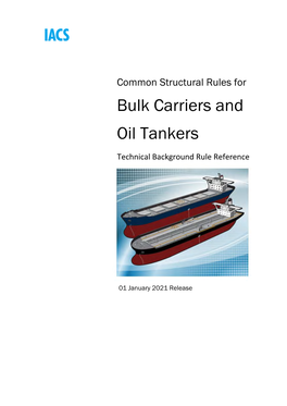 Bulk Carriers and Oil Tankers