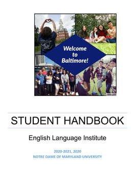 Student Handbook