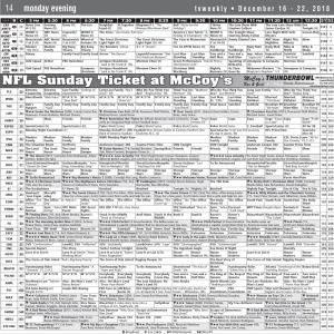 NFL Sunday Ticket at Mccoy's
