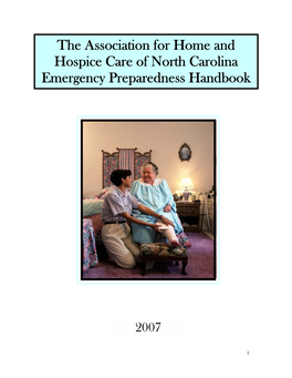 North Carolina Emergency Preparedness Handbook