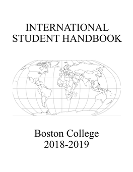 2018–2019 International Student Handbook