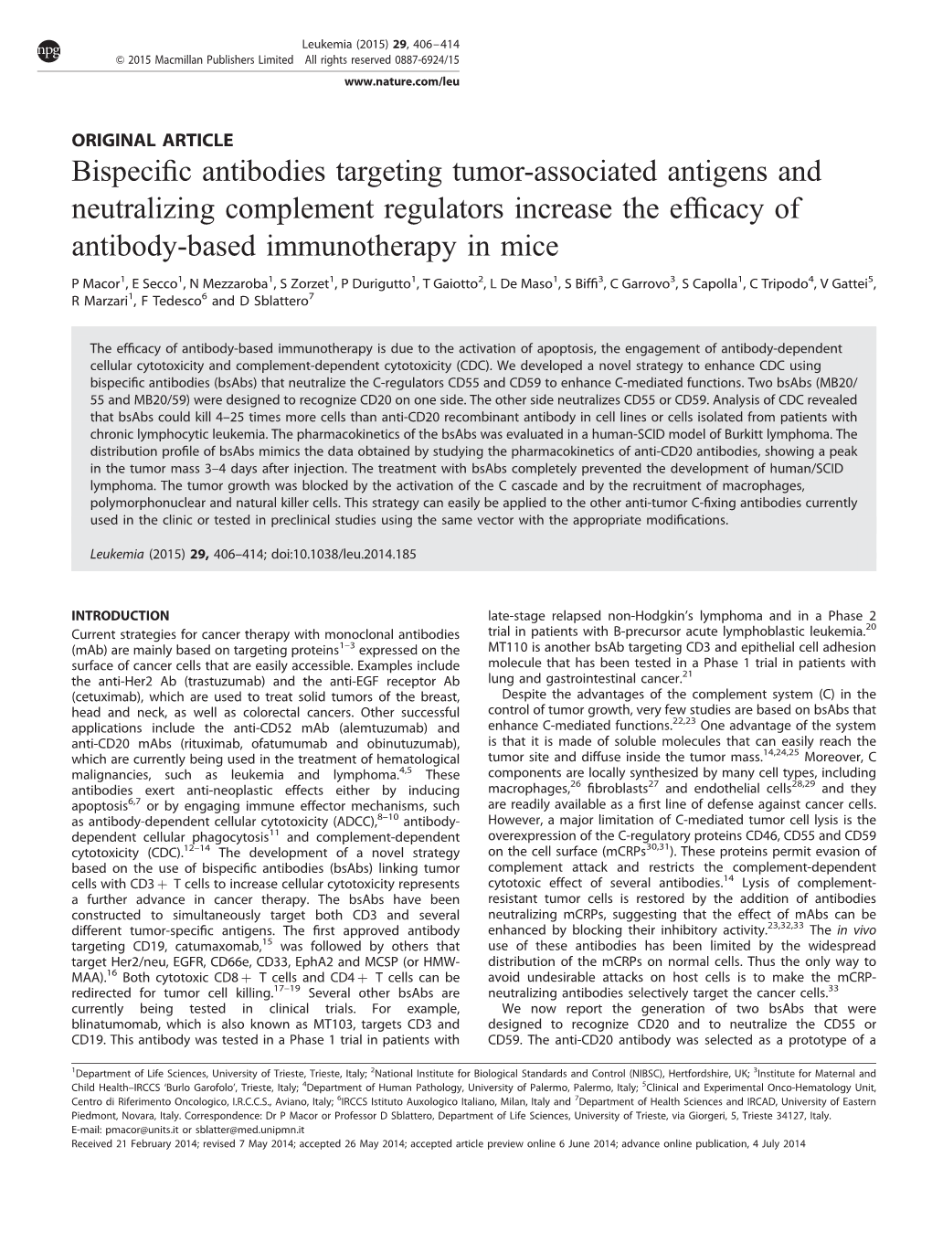 Bispecific Antibodies Targeting Tumor-Associated Antigens And