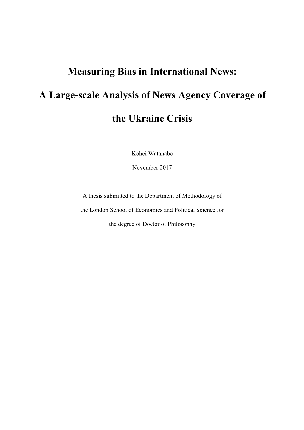 Measuring Bias in International News: a Large-Scale Analysis of News