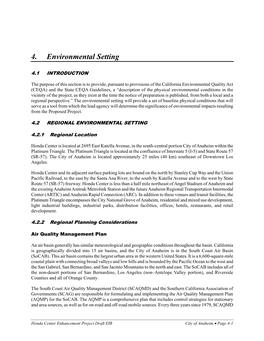 Environmental Setting