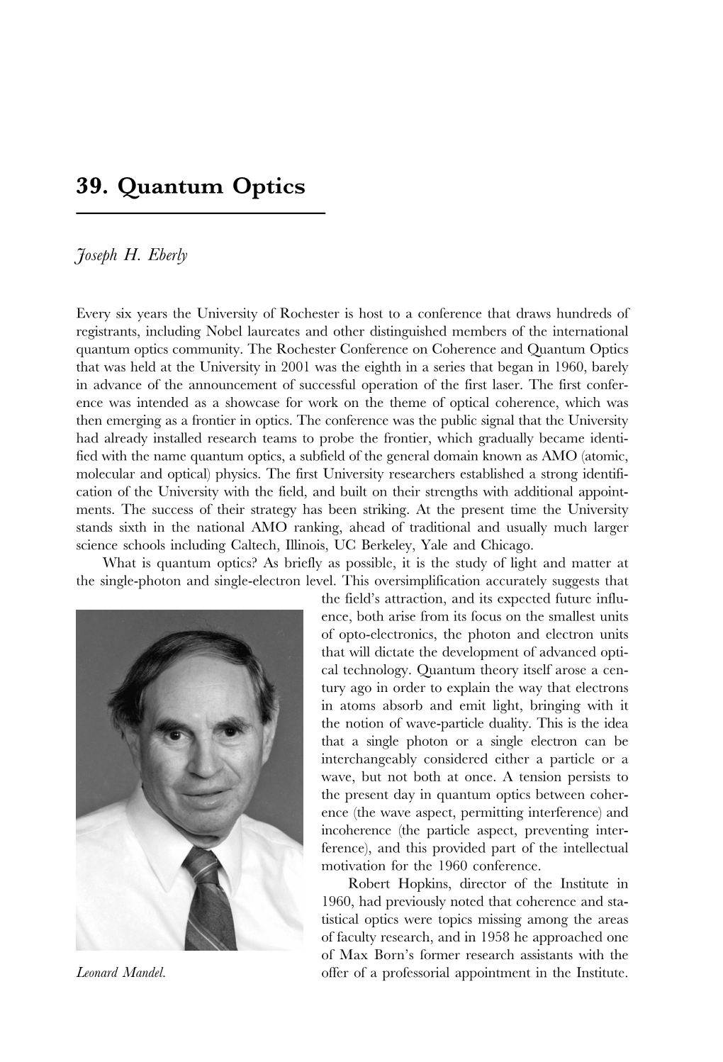 39. Quantum Optics