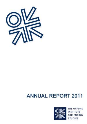 OIES Annual Report 2011
