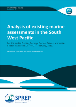 Analysis of Existing Marine Assessments in the South West