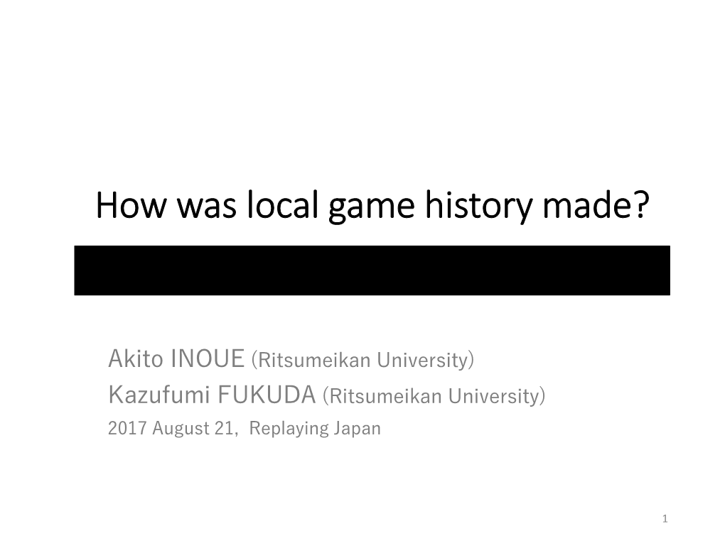 Distinctive Difference Game Titles Between Japanese Context And