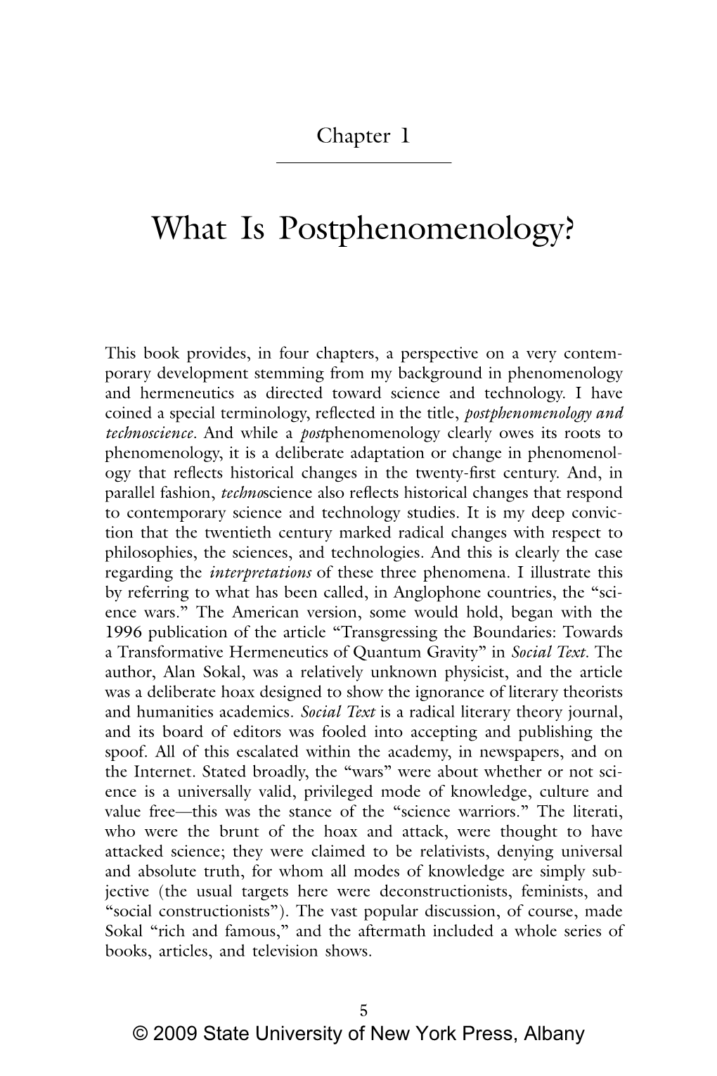 What Is Postphenomenology?