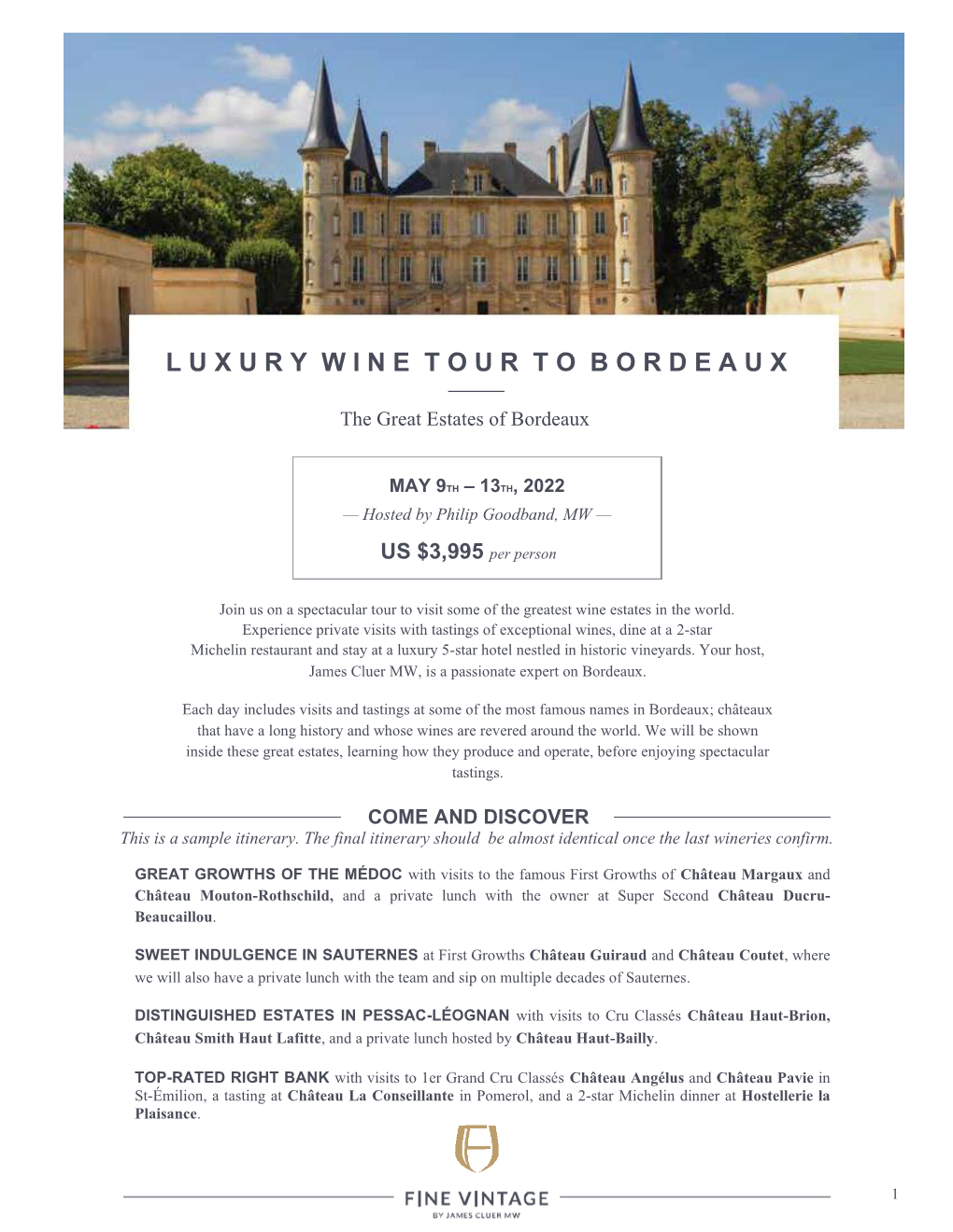 Luxurywinetourtoborde