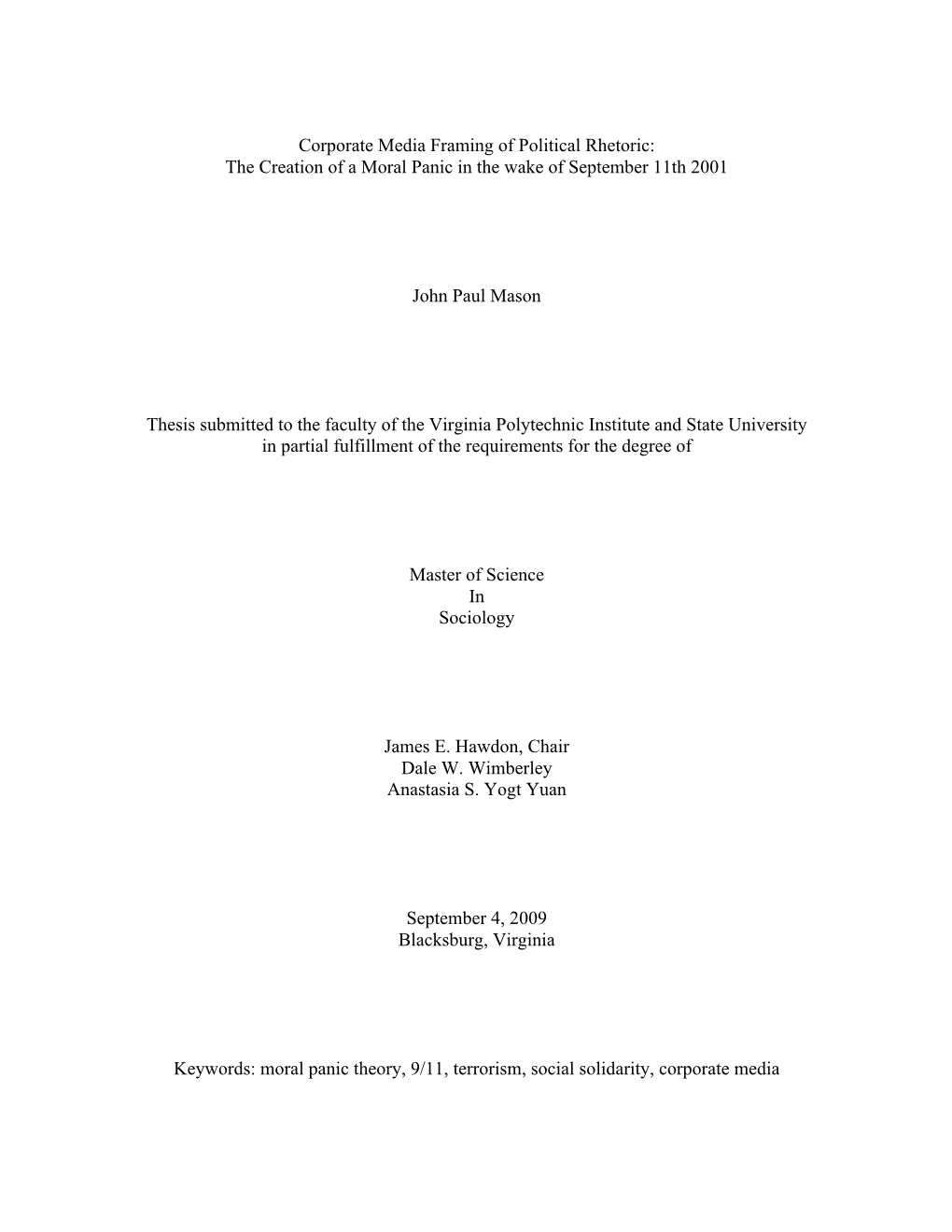 thesis for university degree