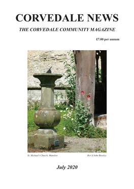 CORVEDALE NEWS July 2020 Copy for August 2020 Magazine