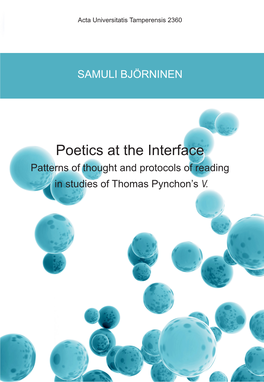 Poetics at the Interface Acta Universitatis Tamperensis 2360