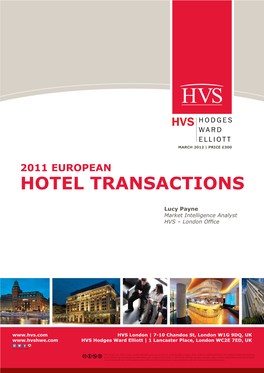 2011 European Hotel Transactions