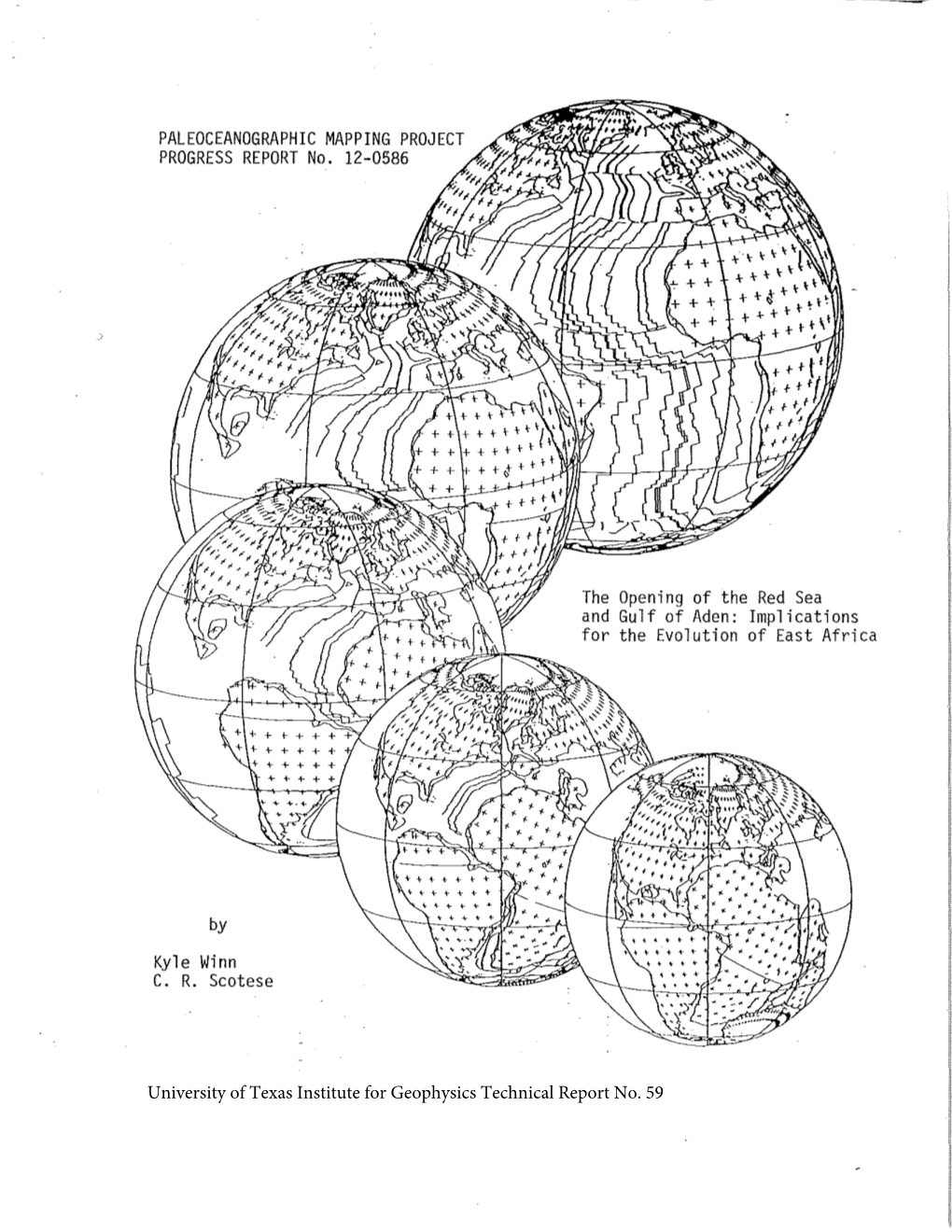 PALEOCEANOGRAPHIC MAPPING PROJECT PROGRESS REPORT No