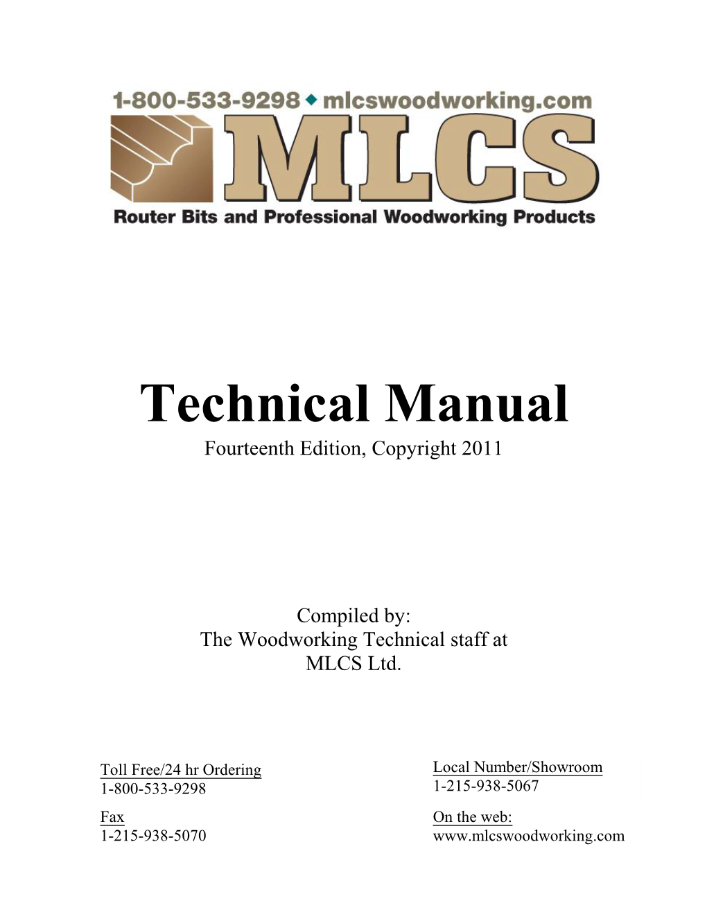 Technical Manual Fourteenth Edition, Copyright 2011