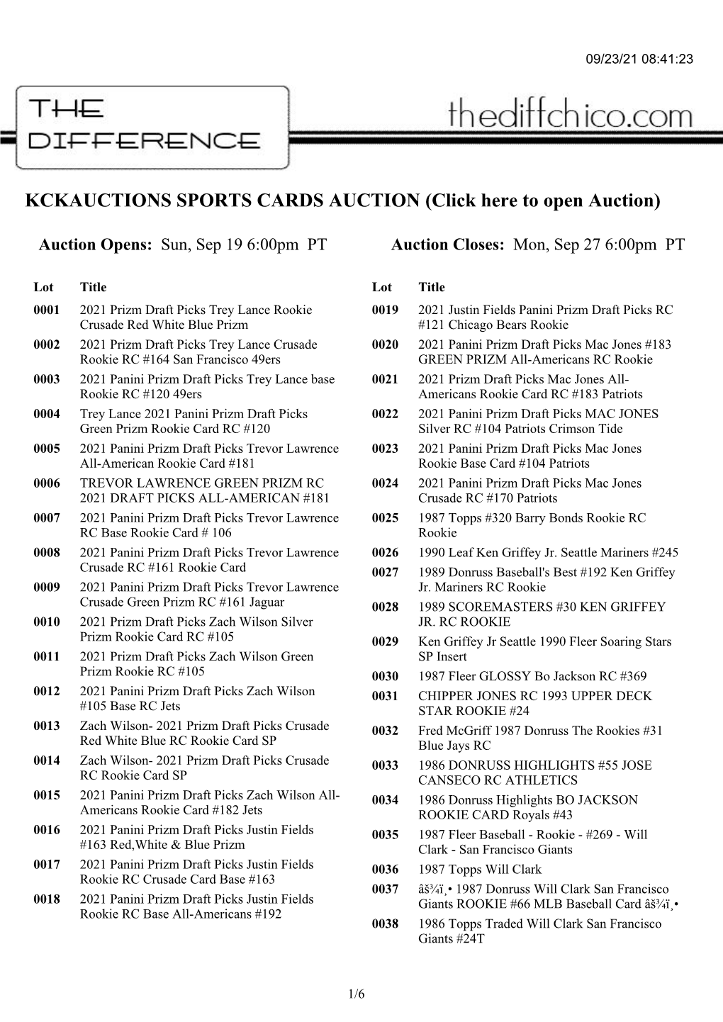 Kckauctions Upcoming Sportscards Auction