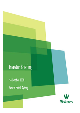 Investor Briefing Presentation