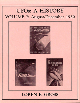 Ufos: a History, 1950: August–December