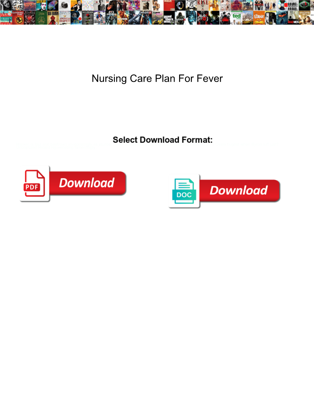 Nursing Care Plan for Fever