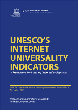Unesco's Internet Universality Indicators