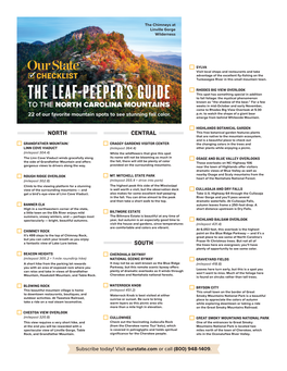 The Leaf-Peeper's Guide