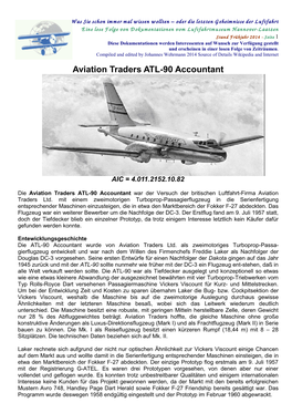 Aviation Traders ATL-90 Accountant