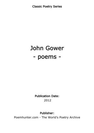 John Gower - Poems