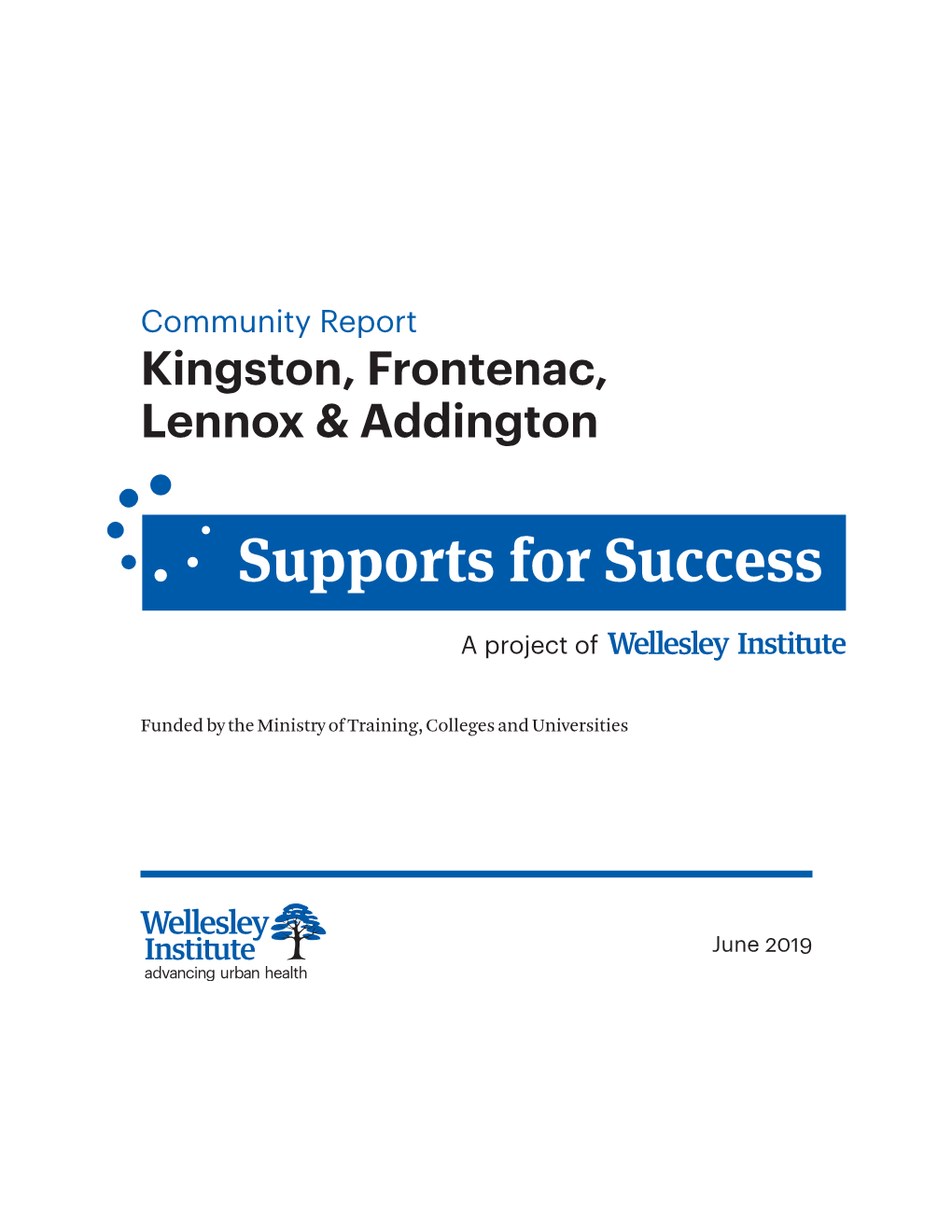 Community Report Kingston, Frontenac, Lennox & Addington